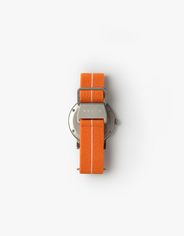 橙色石英錶