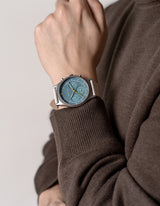 米白色太陽能手錶