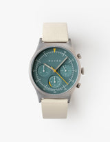 米白色太陽能手錶