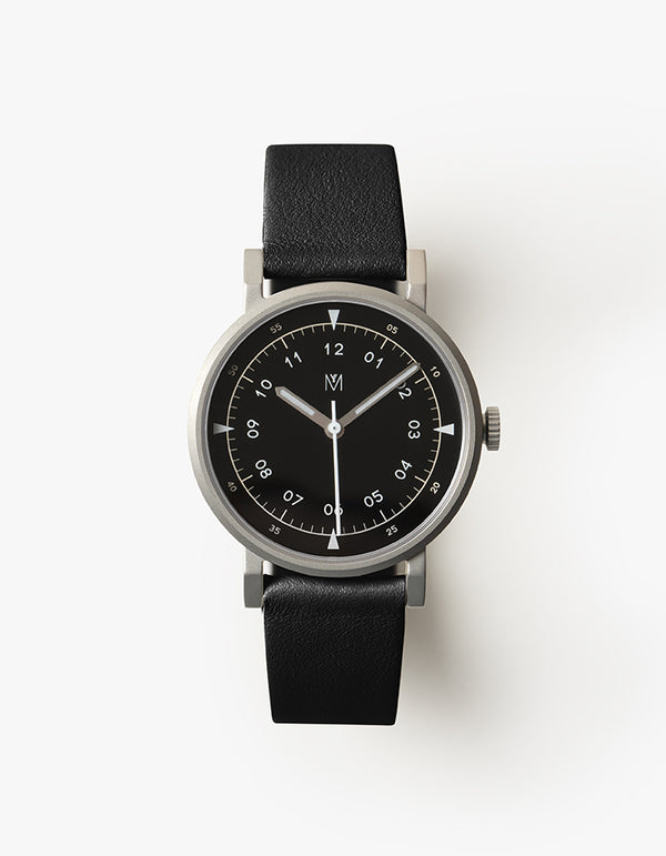 黑色皮革手錶