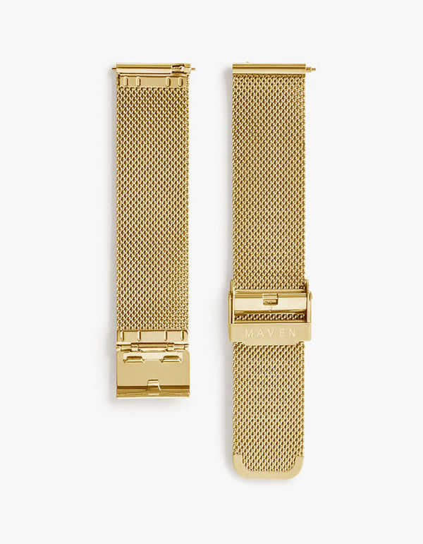 米蘭錶帶-金色網帶