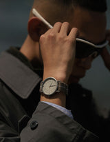 MUS-01 KHAKI P 40MM + 橘色傘帶組合