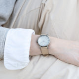 MUS-01 KHAKI P 34MM + 原色真皮錶帶 禮盒套裝
